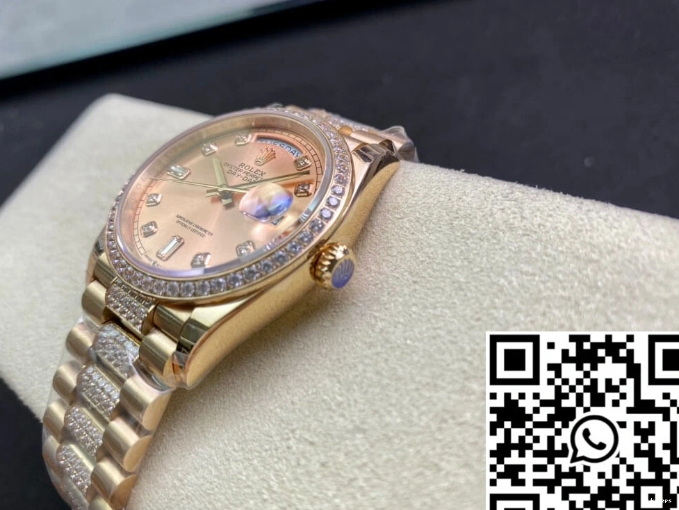 M128345RBR-0020 Gold EW Date Factory Rolex Day Rose 0414